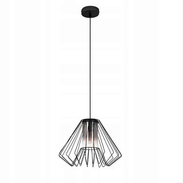 Závěsná lampa Rabalux Emerencia Černá Industriální 1xE27 40W