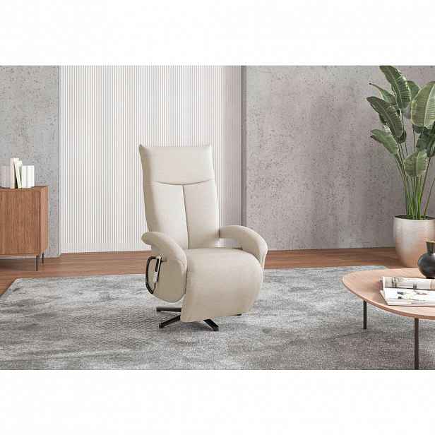 Sit & More KŘESLO, textil, krémová