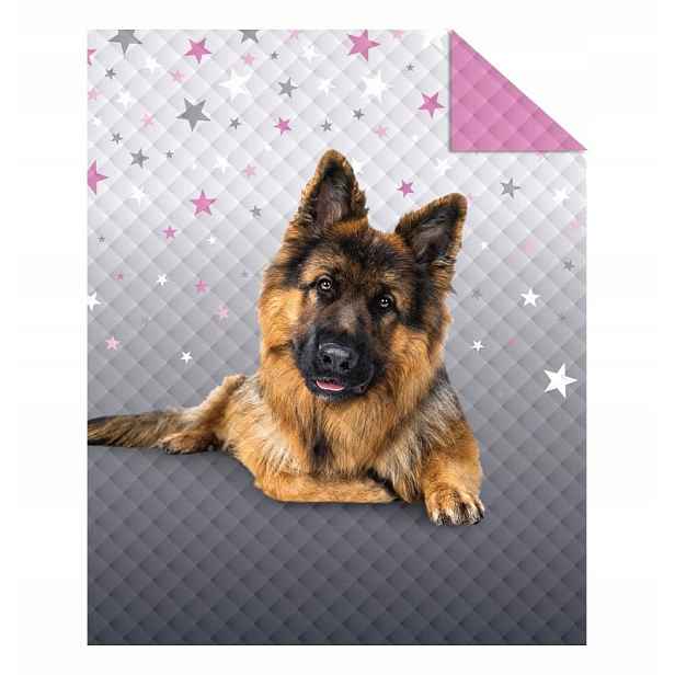 Detexpol Přehoz na postel Ovčák grey Polyester, 170/210 cm (DL-555985)