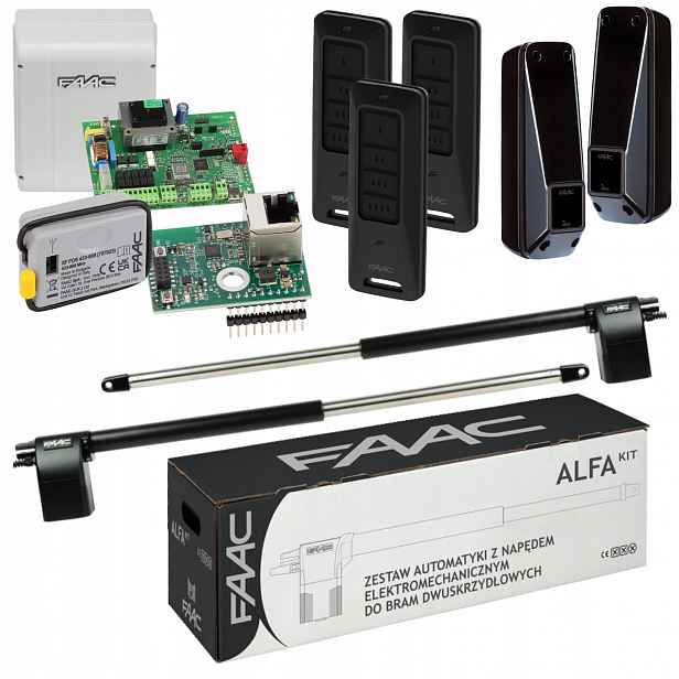 Faac Alfa+ Xwbl- WiFi Lan+ Pilot XT4FDS 3ks pohon dvoukřídlé brány