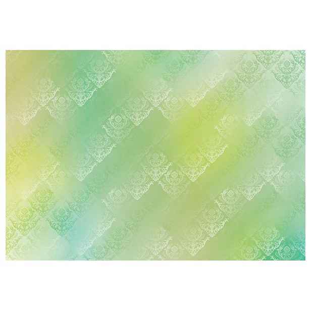 Fototapeta flizelina Damask Pastelový gradient zeleno-žlutá 368x254 lepidlo