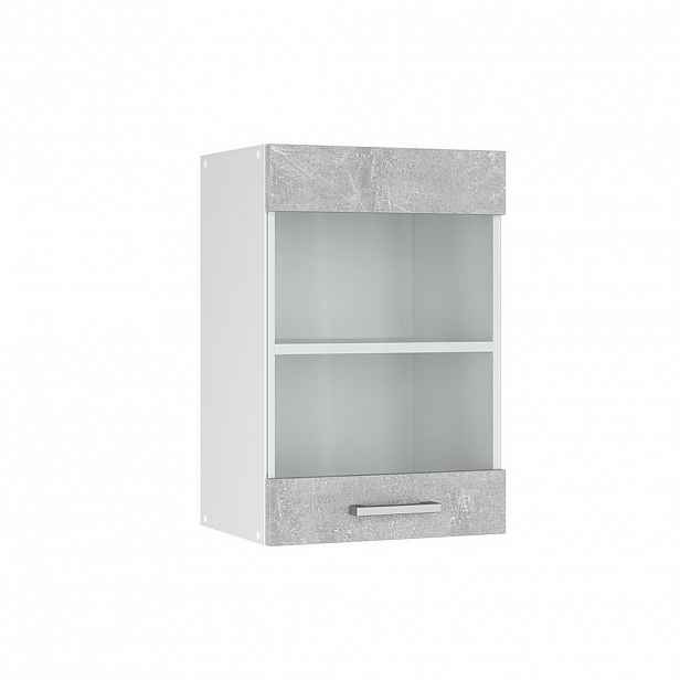 Vicco SKLENĚNÁ KUCHYŇSKÁ SKŘÍŇKA R-Line Beton 40 cm