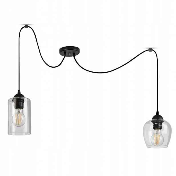 Skleněná závěsná lampa Pavouk Geometrické Stínidla