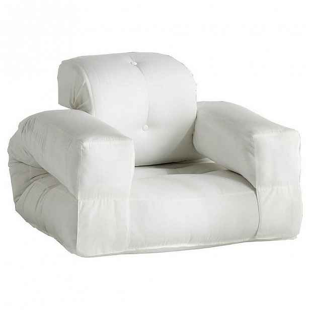 Bílé rozkládací křesílko vhodné do exteriéru Karup Design Design OUT™ Hippo White