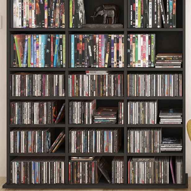 CD police Jukebox Černá 105.4 x 136 cm
