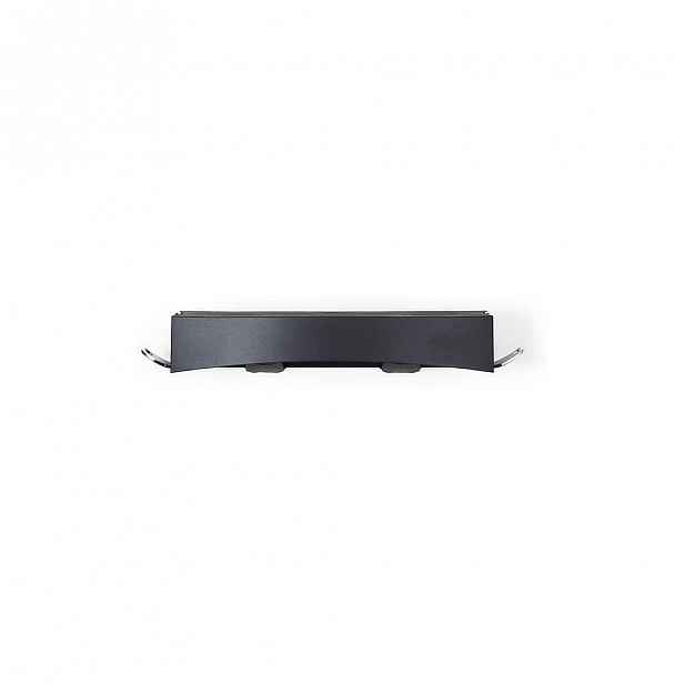 Černá nástěnná samodržící polička Compactor Clever Flip Shower Shelf