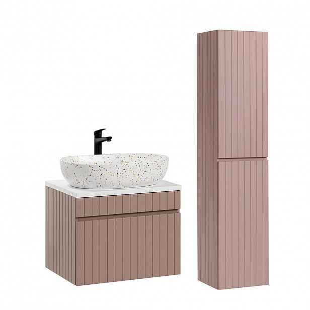 Petits-meubles KOUPELNOVÝ NÁBYTEK 60.4cm Zelie 2er-Set Rose