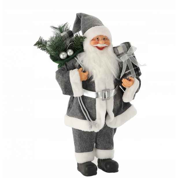 Santa Mikuláš šedý 60 cm
