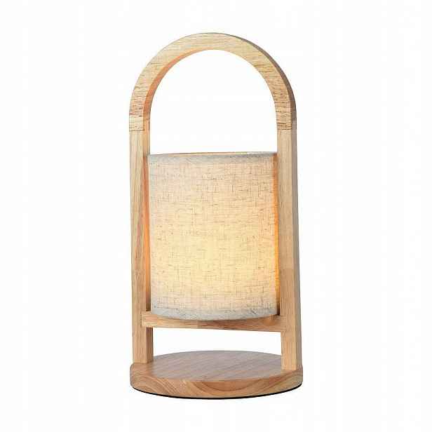 V-tac Stolní lampa noční 1,5W Led 32cm nabíjení, stmívání, dřevo