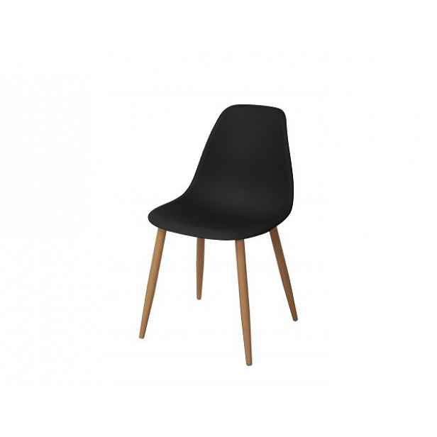 Jídelní židle MILANO, černá - Výška: 82,5 cm
