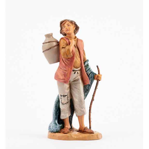 Figurka Fontanini Poutník s holí a džbánkem – pro figurky o výšce 19 Cm
