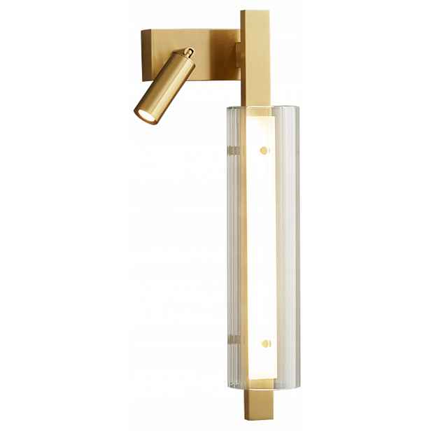 Selena – Led lineární nástěnné svítidlo 47 cm 6 W, minimalistické, moderní, zlaté