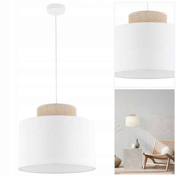 Bílá závěsná lampa Duo s nastavitelnou výškou do kuchyně Tk Lighting