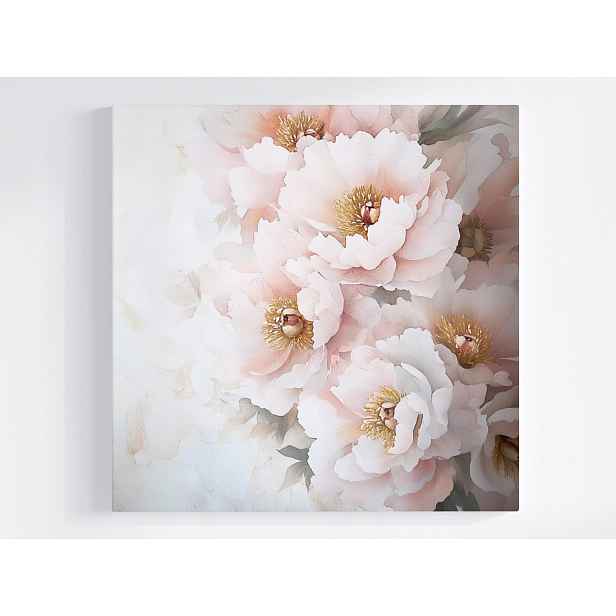 Obraz Na Plátně Canvas Příroda Květiny Pivoňky Pivoňky Glamour Makro 50x50