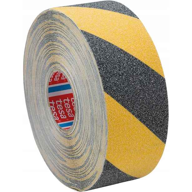 Páska Tesa, protiskluzová, 15 m x 50 mm, černá/žlutá, 1 kus