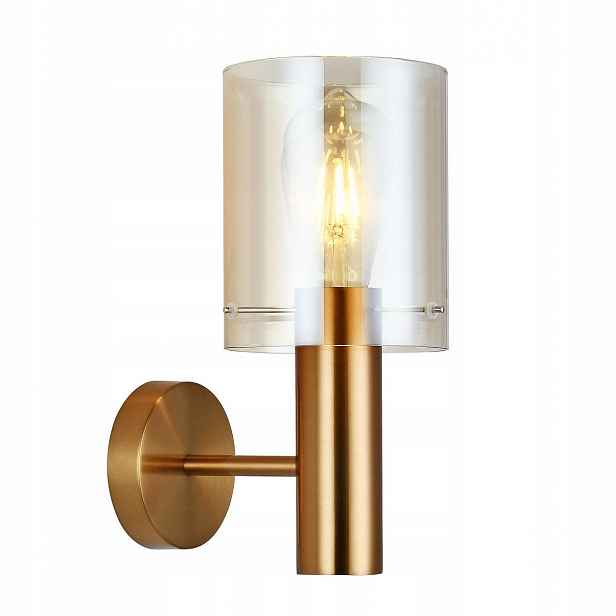 Nástěnná lampa Sardo Jantarová mosaz E27 40W Italux