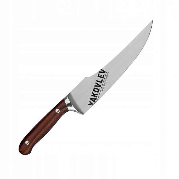 Nůž Šéfkuchaře Samura Yakovlev 21 cm ocel AUS-8 rukojeť dřevo