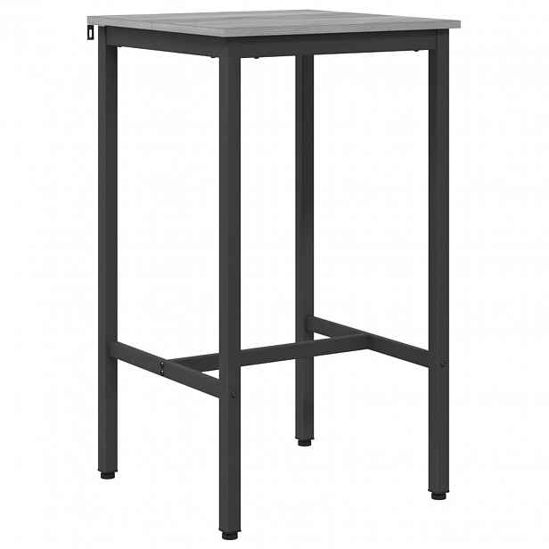 vidaXL Barový stůl 52 x 52 x 110 cm Kompozitní dřevo Šedý Sonoma