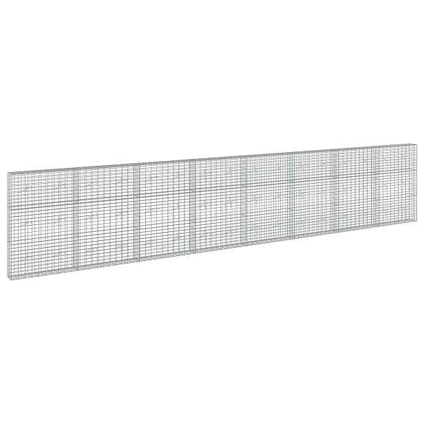 vidaXL Gabion s drátem 5 mm a síťkou 5x10 cm 800x20x150 cm