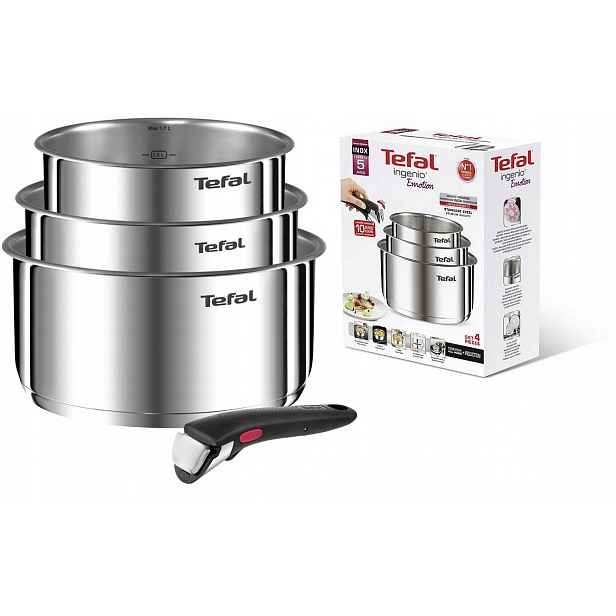 Tefal Ingenio Emotion Hrnce 16/18/20 Nerezová Ocel Inox Indukce Plyn