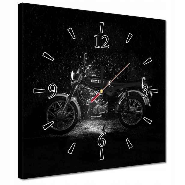 Hodiny 30x30 Simson S51 Čtyřrychlostní Simsonek čtveřice dvojs