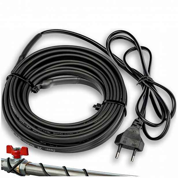 Topný Kabel samoregulační topný kabel se Zástrčkou 230 V 200 W 10 M