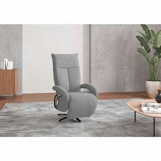 Sit & More KŘESLO, textil, šedá