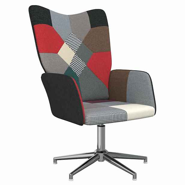 vidaXL Relaxační křeslo patchwork textil