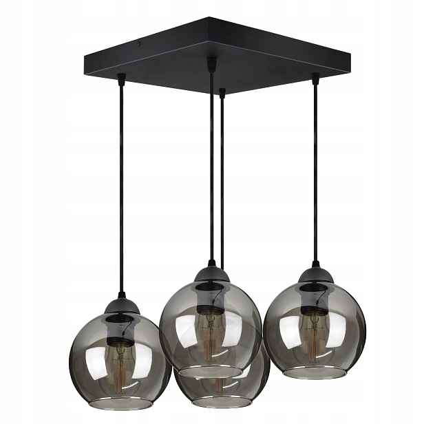 Skleněná závěsná stropní lampa Led koule