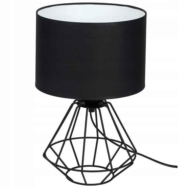 Stolní lampa Colin Black 1xE27 noční do ložnice