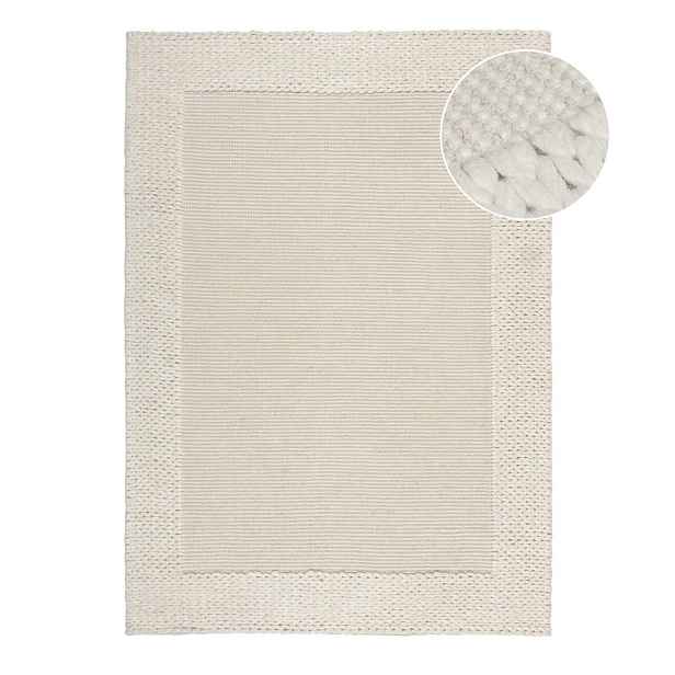 Béžový vlněný koberec 290x200 cm Rue - Flair Rugs