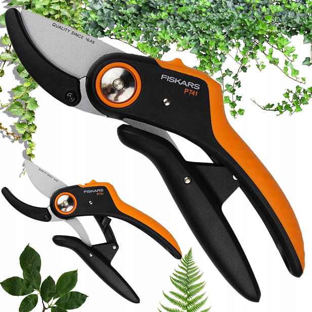 Fiskars P741 Zahradní nůžky 24 MM Nůžkové Na Keře Výhonků Větví