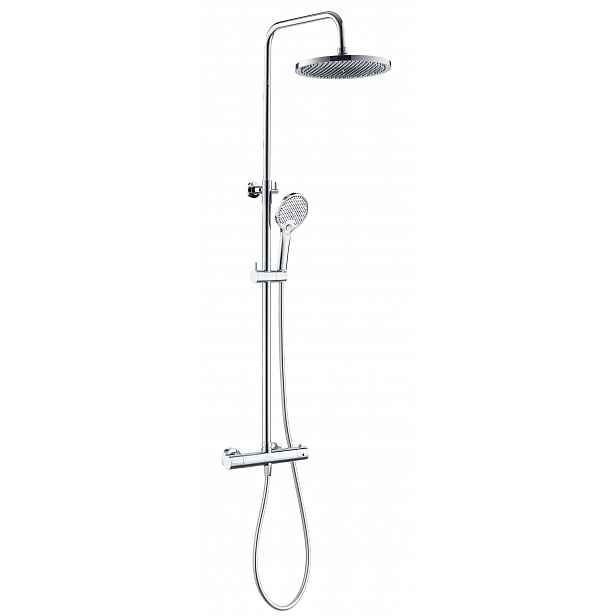 kielle Nefia - Sprchový set s termostatem, 24 cm, 3 proudy, chrom 20627010E