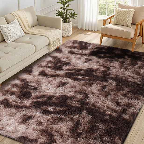 Koberec Obdélníkový 200X280 CM Plyšový, Omyvatelný, Protiskluzový