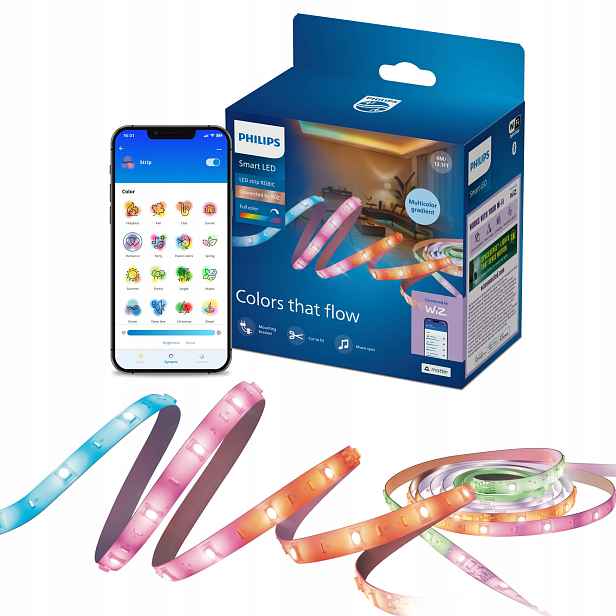 Led pásek Rgbic Gradient 4 m Philips Smart Inteligentní WiFi Aplikace WiZ