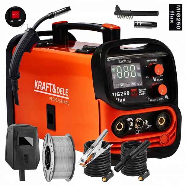 Poloautomatický Svařovací Stroj Migomat Mig/mag Mma Tig 20-250A 230V Kraft&dele