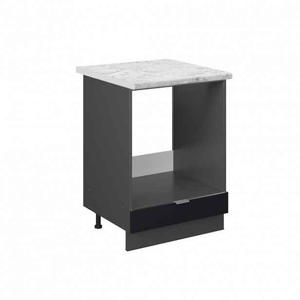 Vicco SKŘÍŇKA NA VESTAVĚNOU TROUBU Fame-Line Černý pruhovaný 60 cm , PD Mramor