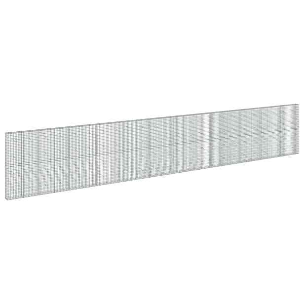 vidaXL Gabion s drátem 5 mm a síťkou 5x10 cm 1200x20x200 cm