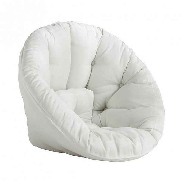 Bílé rozkládací křesílko vhodné do exteriéru Karup Design Design OUT™ Nido White