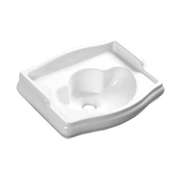 Kerasan RETRO keramické umývátko 41x30cm, bez otvoru, bílá
