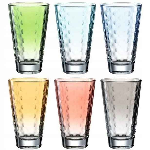 Leonardo Sada 6 pastelových sklenic 300 ml Opitc