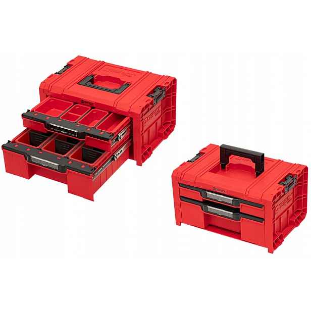 Skříňka Pro Drawer 2 Toolbox Expert Qbrick Red