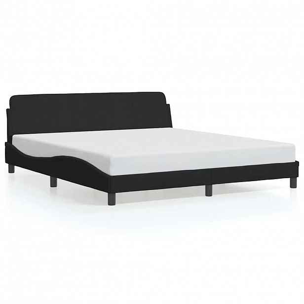 vidaXL Rám postele Dover černý 183 x 213 cm umělá kůže