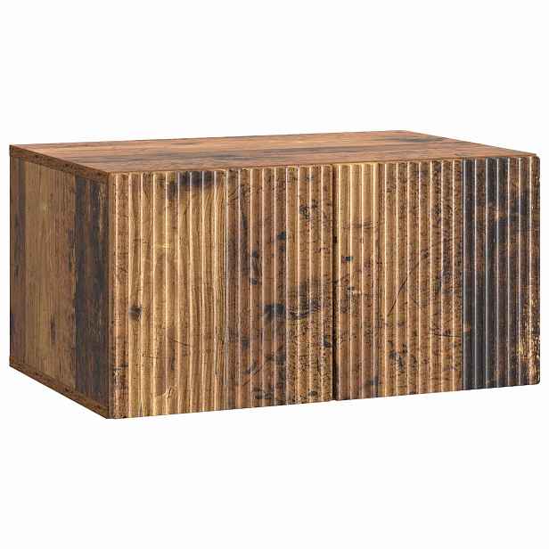 vidaXL Nástěnná TV skříň 59,5 x 41 x 30 cm Staré dřevo