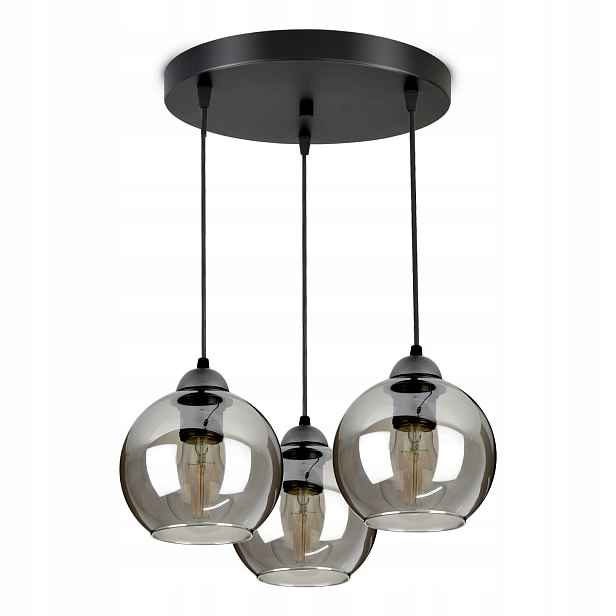 Skleněná závěsná stropní lampa Led koule