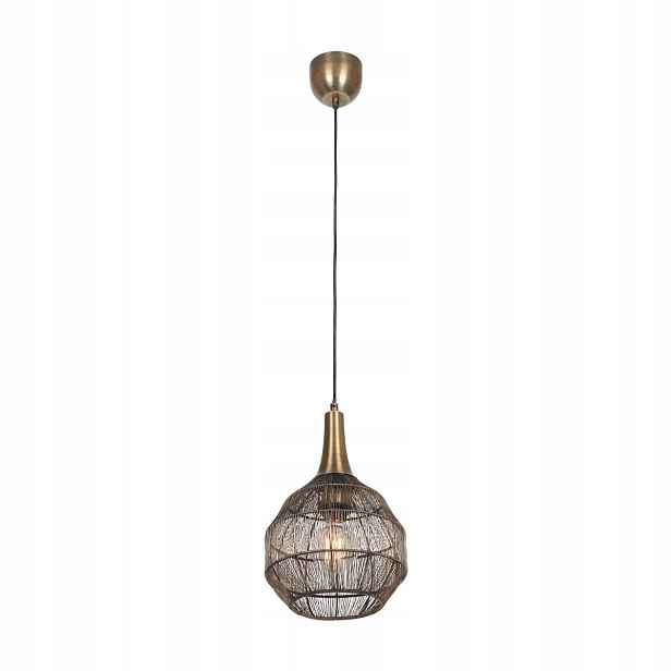 Industriální závěsná lampa Soraya Ø26 cm patina/zlatá/černá Trio
