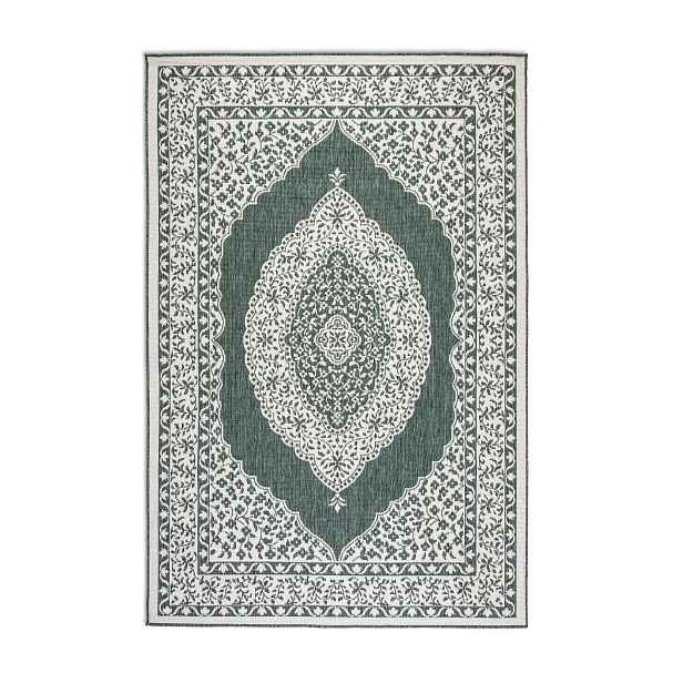 Kusový koberec Gemini 106025 Green z kolekce Elle – na ven i na doma, 160x230, zelená, chodba / předsíň, ELLE Decoration