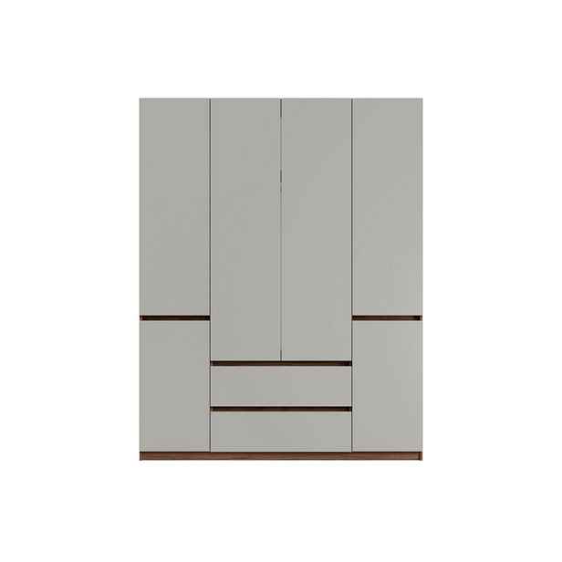 MASSENO ŠATNÍ SKŘÍŇ S OTOČNÝMI DVEŘMI VELEN, 180/230,5/51,4 cm 6dveřová, dekor ořech