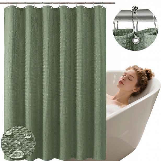 Nepromokavé Zahradní Závěsy 200X180CM Na Průvlecích Závěs Do Sprchy