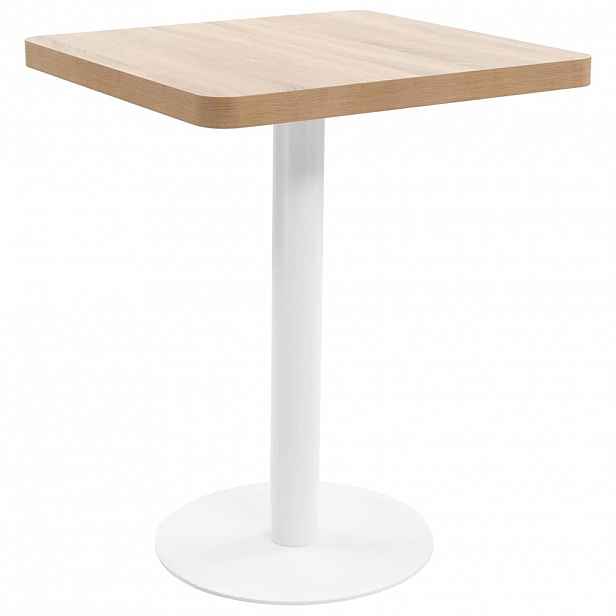 vidaXL Bistro stolek světle hnědý 60 x 60 cm MDF